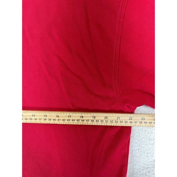 Tommy Hilfiger Men's Size Large Red Short Sleeve Collared Polo Shirt - Picture 7 of 9